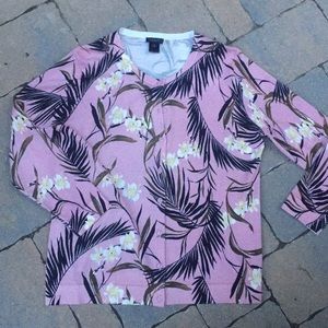 Pink Floral Cardigan